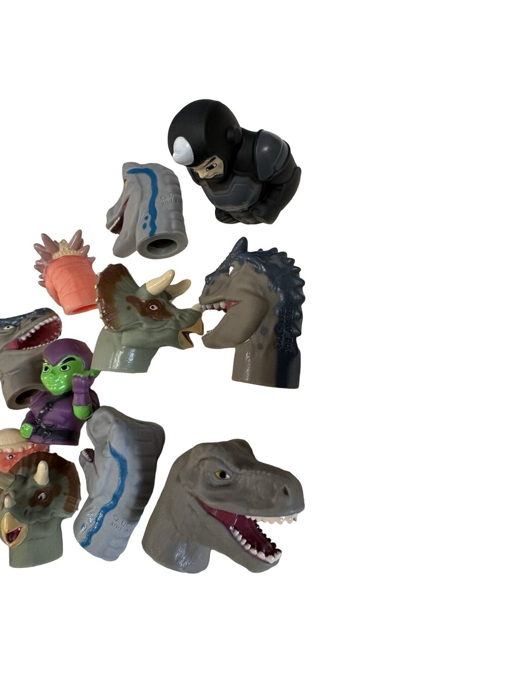 Small Lot Mini Dinosaur Heads Finger Puppet Dinosaur Finger Toys - Picture 6 of 8